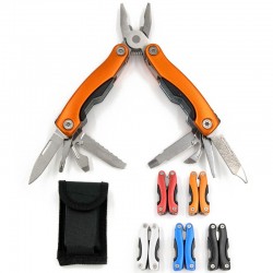 Mini pince multitool, pince combinée 10 en 1 avec couteau de poche. Pochette incluse