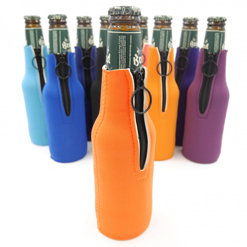 porte-bouteilles de bière orange fluo