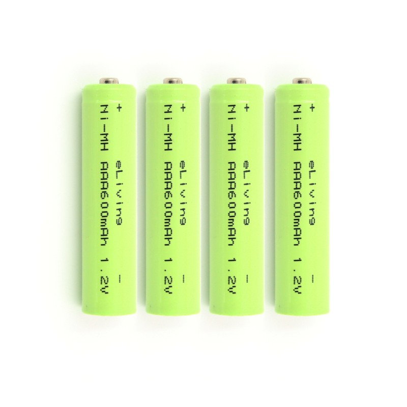 4 Oplaadbare AAA batterijen. 1.2V NiMH 600mAh