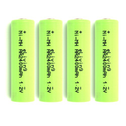 Oplaadbare AA batterijen 2400mAh 4x