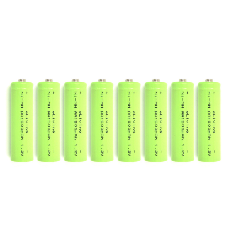 Oplaadbare AA batterijen. 1500mAh 8x