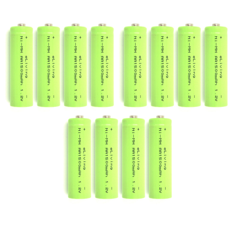 Wiederaufladbare AA-Batterien. 1500 mAh 12x