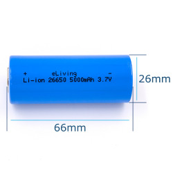 26650 Akku – 3,7 V Li-Ion – 5000 mAh