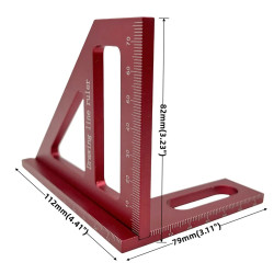 Markieren Sie den 3D-Winkel 45/90 Grad