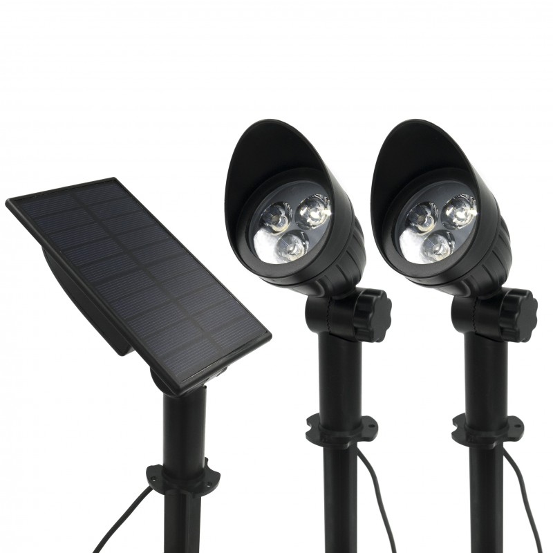 Solar Tuinlampen - Tuinverlichting op zonne-energie Set 2 Prikspots