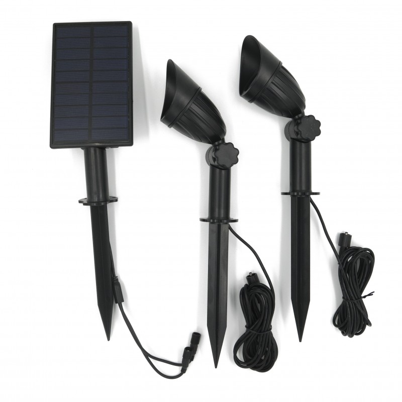 antiek Beurs gloeilamp Solar Tuinlampen - Tuinverlichting op zonne-energie - Set van 2 Prikspots